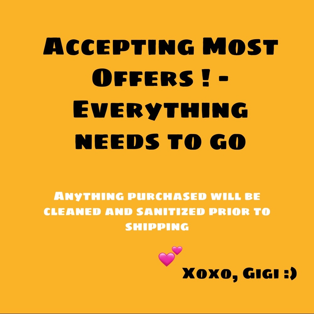 offer up! most will be accepted